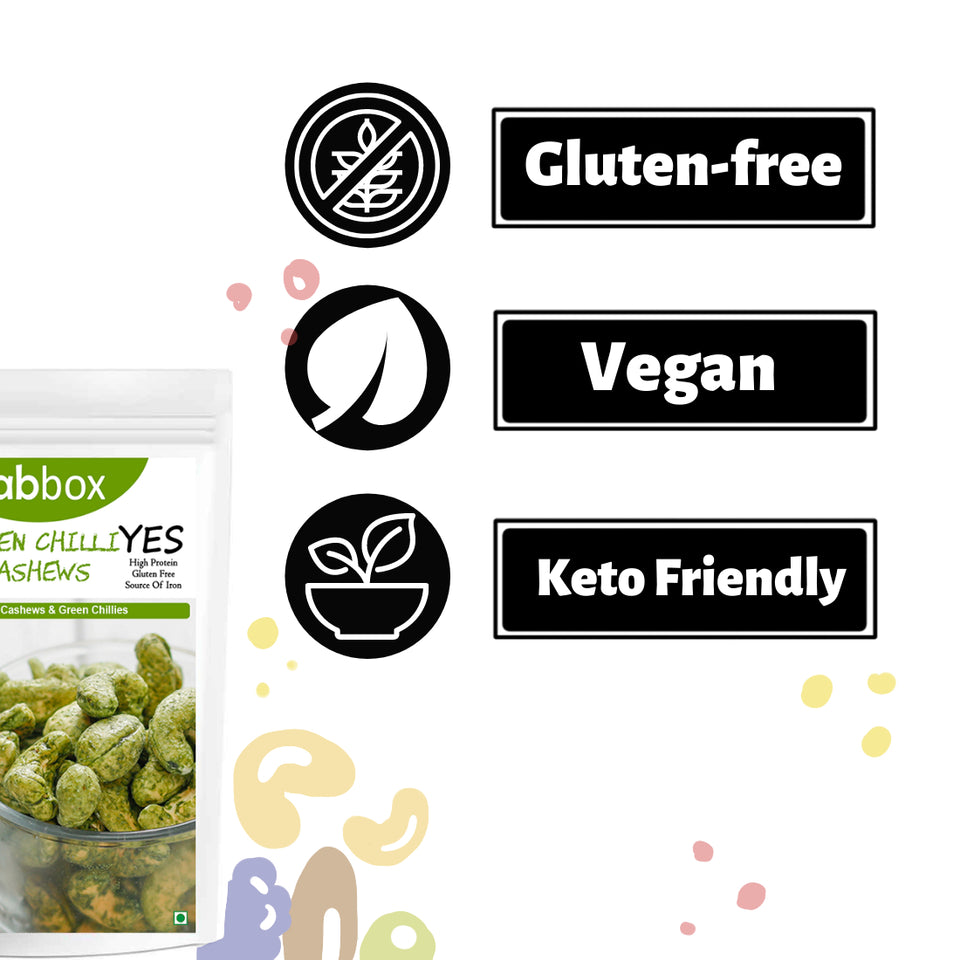 Green Chilli Cashews 420 gms